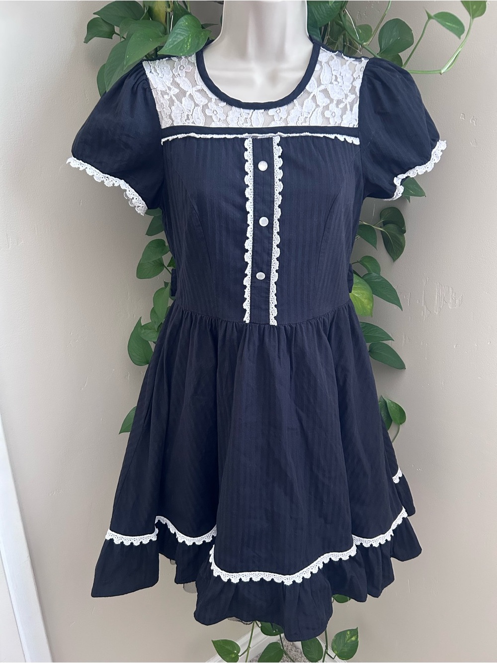 Hot Topic Lace Trim Dress
